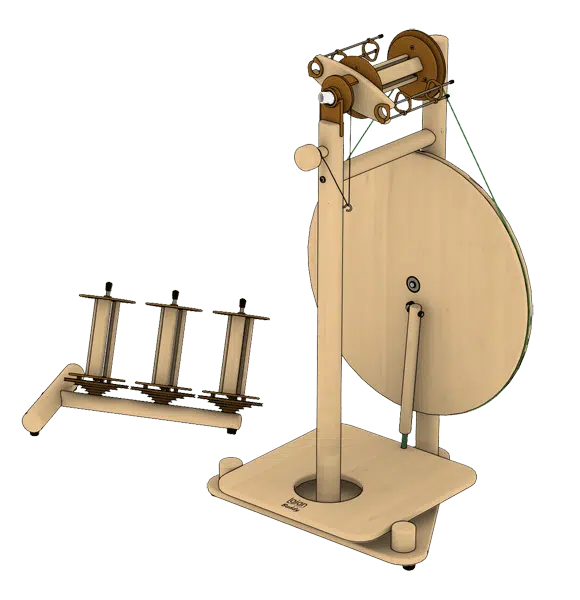 Budget Buddy spinnewiel – brede trapplank